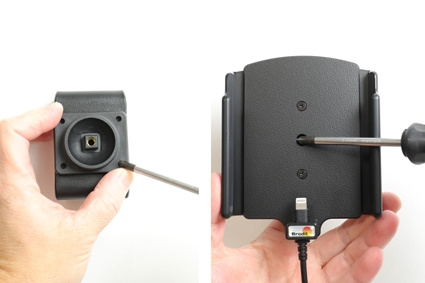 Brodit Aktiv holder med USB-kabel og cigaretadapter, Apple iPhone 11/11 Pro/11 Pro Max/Xs Max