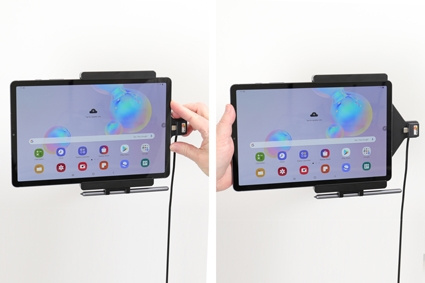 Brodit Aktiv holder med USB-kabel og cigaretadapter, Samsung Galaxy Tab S6 10.5 SM-T860/SM-T865 