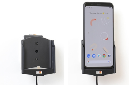 Brodit Aktiv holder med USB-kabel og cigaretadapter, Google Pixel 4 XL 