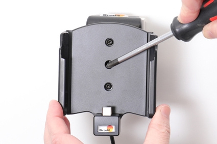 Brodit Aktiv holder med USB-kabel og cigaretadapter, Samsung Galaxy Xcover Pro SM-G715 