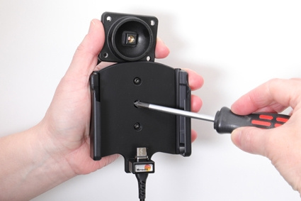 Brodit Aktiv holder med USB-kabel og cigaretadapter, Samsung Galaxy Xcover Pro SM-G715 