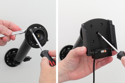 Brodit Aktiv holder med USB-kabel og cigaretadapter, Samsung Galaxy Xcover Pro SM-G715 