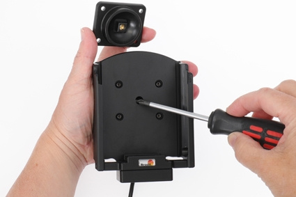 Brodit Aktiv holder med USB-kabel og cigaretadapter, Samsung Galaxy Xcover Pro SM-G715 