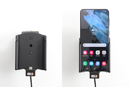 Brodit Aktiv holder med USB-kabel og cigaretadapter, Samsung Galaxy S21+ 5G SM-G996B/SM-G996B/DS 