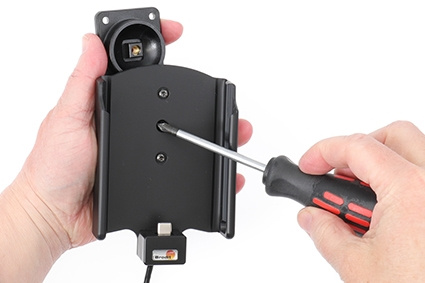 Brodit Aktiv holder med USB-kabel og cigaretadapter, Samsung Galaxy A52 SM-A52F/DS/A52S 5G SM-A528B. SM-A528B/DS