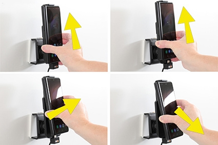 Brodit Aktiv holder med USB-kabel og cigaretadapter, Samsung Galaxy Z Fold3 5G 