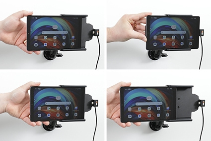 Brodit Aktiv holder med USB-kabel og cigaretadapter, Lenovo Tab M8 4th Gen 