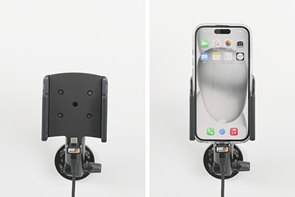 Brodit Mobilcover med Aktiv holder og billader, Apple iPhone 15 