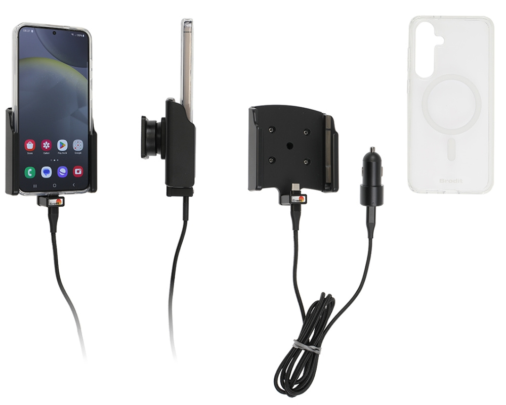 Brodit Mobilcover med Aktiv holder og billader, Samsung Galaxy S24+ SM-S926B/DS 