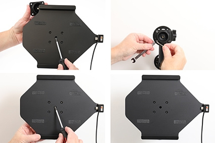 Brodit Aktiv holder med USB-kabel og cigaretadapter, Apple iPad Pro 11 2024 (A2836, A2837, A3006) 