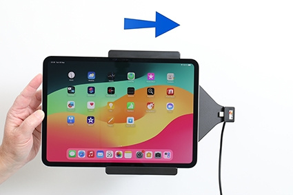 Brodit Aktiv holder med USB-kabel og cigaretadapter, Apple iPad Pro 11 2024 (A2836, A2837, A3006) 