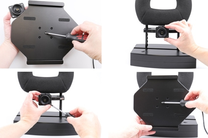 Brodit Aktiv holder til fast installation, Apple iPad Air 11 (A2902, A2903, A2904)/Air 11 2025 M3 (A3266, A3267, A2370)/Air 4th Gen (A2072, A2316, A2324, A2325)/Air 5th Gen (A2588, A2589, A2591)/Pro 11 2018 (A1980, A2013, A1934, A1979)/Pro 11 2020 2nd Gen