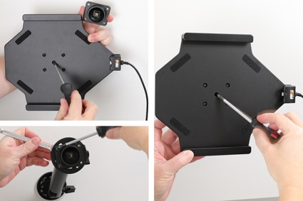 Brodit Aktiv holder til fast installation, Apple iPad 10.2 7th Gen (A2197, A2198, A2200)/8th Gen (A2428, A2429, A2430, A2270)/9th Gen (A2602, A2603, A2604, A2605)