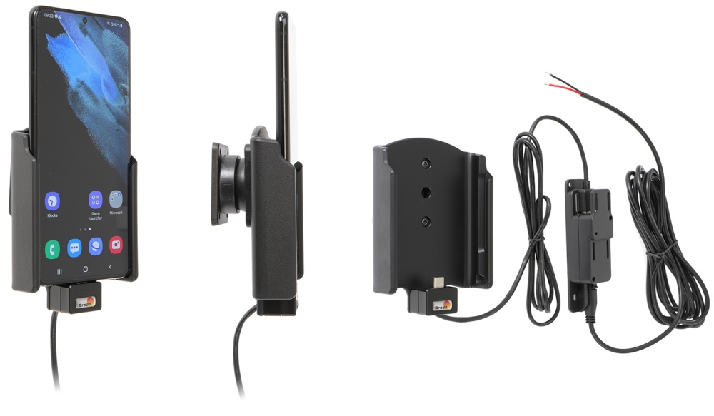 Brodit Aktiv holder til fast montering, Samsung Galaxy S21+ 5G SM-G996B/SM-G996B/DS 