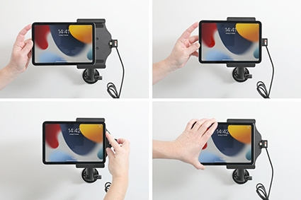 Brodit Aktiv holder til fast installation, Apple iPad Mini 6th Gen (A2567, A2568, A2569)/7th Gen 2024 (A2995, A2996)