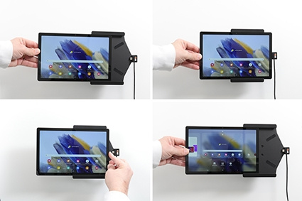 Brodit Aktiv holder til fast installation, Samsung Galaxy Tab A8 SM-X200/205 