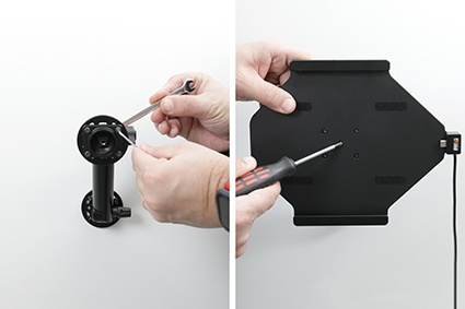 Brodit Aktiv holder til fast installation, Apple iPad 10th Gen (A2696, A2757, A2777)/2025 A16 (A3354, A3355, A3356)