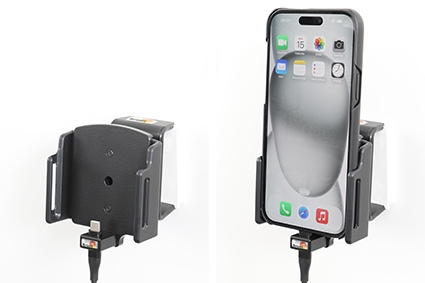 Brodit Aktiv holder til fast montering, Apple iPhone 15 Plus/15 Pro Max/16 Plus/16 Pro Max