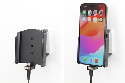Brodit Aktiv holder til fast montering, Apple iPhone 15 Plus 