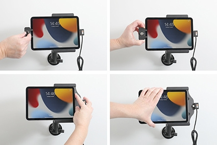 Brodit Holder med nøglelås, Apple iPad Mini 6th Gen (A2567, A2568, A2569)/7th Gen 2024 (A2995, A2996)