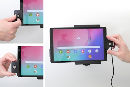 Brodit Holder med nøglelås, Samsung Galaxy Tab A 10.1 (2019) SM-T510/SM-T515 