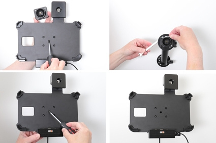 Brodit Holder med nøglelås, Samsung Galaxy Tab Active 2 SM-T390/SM-T395 