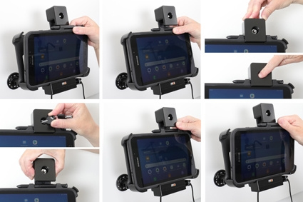 Brodit Holder med nøglelås, Samsung Galaxy Tab Active 2 SM-T390/SM-T395 