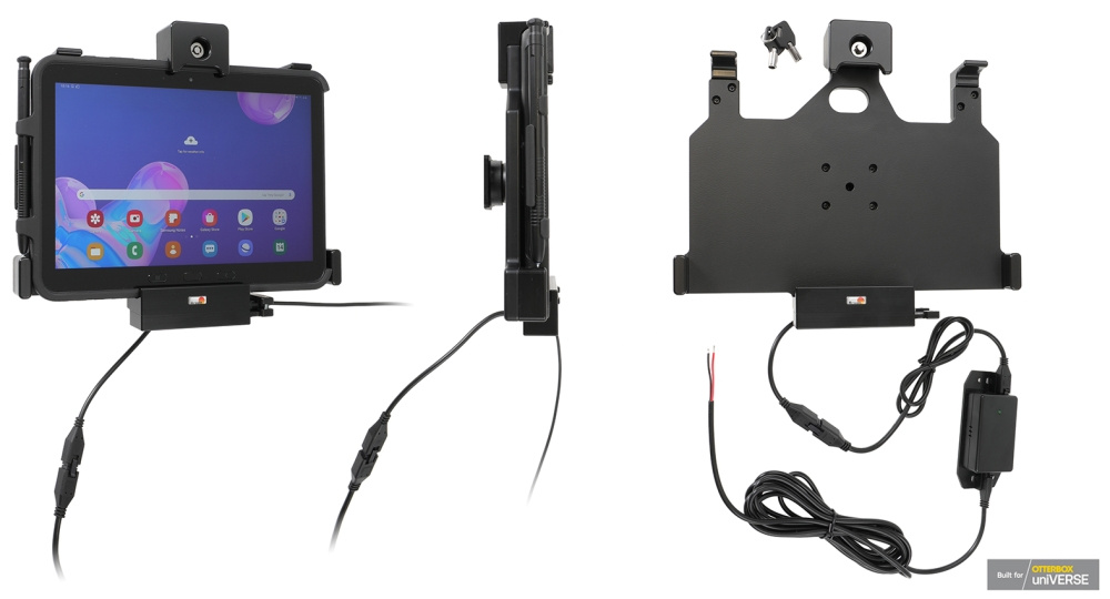 Brodit Holder med nøglelås, Samsung Galaxy Tab Active Pro T540/T545/T547/T547U 