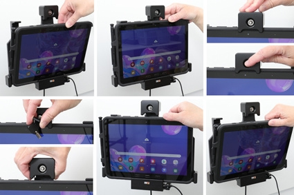 Brodit Holder med nøglelås, Samsung Galaxy Tab Active Pro T540/T545/T547/T547U 