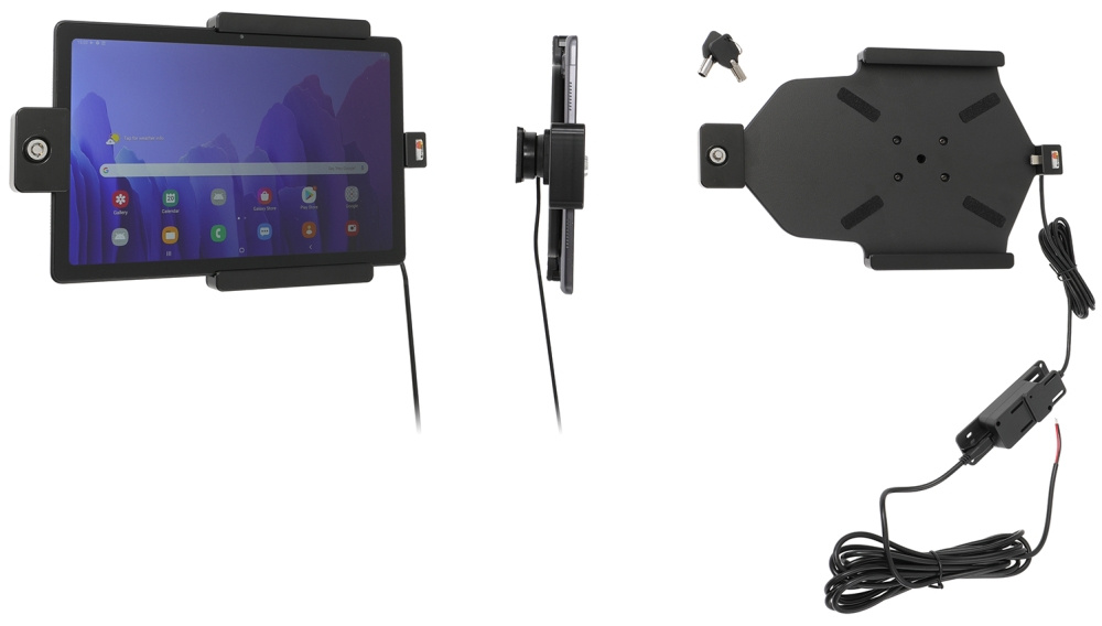 Brodit Holder med nøglelås, Samsung Galaxy Tab A7 10.4 (2020) SM-T500/SM-T505 