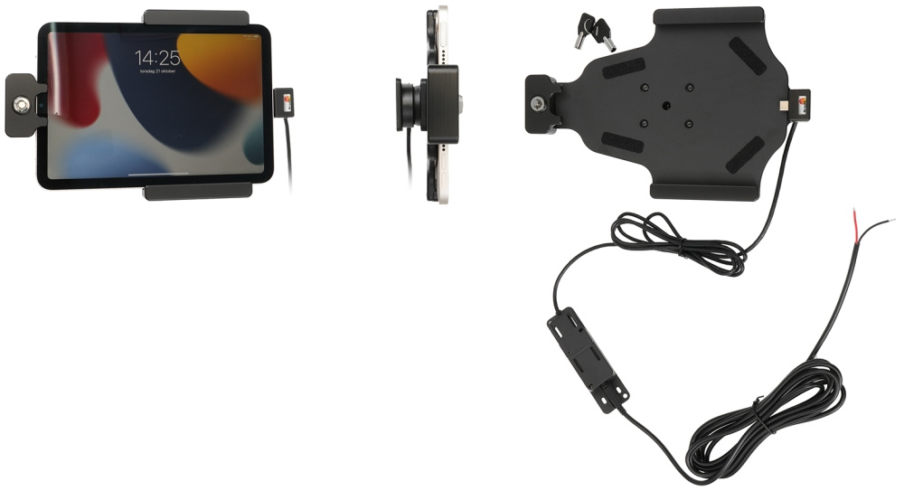 Brodit Holder med nøglelås, Apple iPad Mini 6th Gen (A2567, A2568, A2569)/7th Gen 2024 (A2995, A2996)