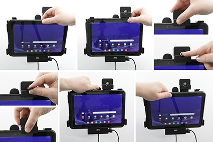 Brodit Holder med nøglelås, Samsung Galaxy Tab Active 4 Pro SM-T630/SM-T636 