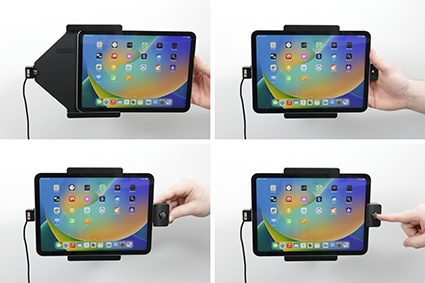 Brodit Holder med nøglelås, Apple iPad 10th Gen (A2696, A2757, A2777)/2025 A16 (A3354, A3355, A3356)