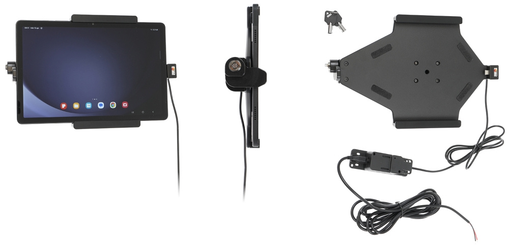 Brodit Holder med nøgle-lås, Samsung Galaxy Tab A9+ 11 SM-X210/SM-X215 LTE/SM-X216 5G 