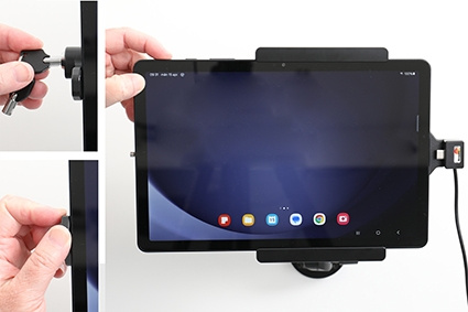 Brodit Holder med nøgle-lås, Samsung Galaxy Tab A9+ 11 SM-X210/SM-X215 LTE/SM-X216 5G 