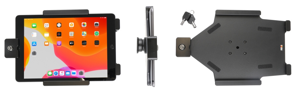 Brodit Holder med nøglelås, Apple iPad 10.2 7th Gen (A2197, A2198, A2200)/8th Gen (A2428, A2429, A2430, A2270)/9th Gen (A2602, A2603, A2604, A2605)