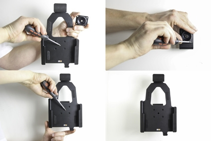 Brodit Holder med fjederlås, Samsung Galaxy Tab Active 2 SM-T390/SM-T395/3 SM-T570/SM-T575/5 SM-X300/SM-X306B