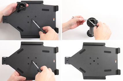 Brodit Holder med fjederlås, Apple iPad 10.2 7th Gen (A2197, A2198, A2200)/8th Gen (A2428, A2429, A2430, A2270)/9th Gen (A2602, A2603, A2604, A2605)