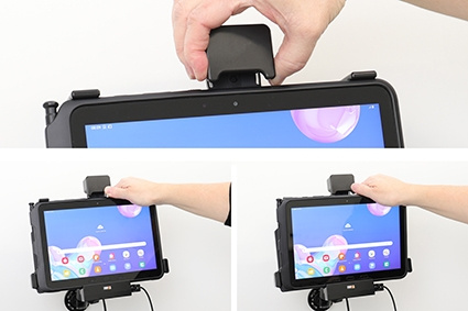 Brodit Holder med fjederlås, Samsung Galaxy Tab Active Pro T540/T545/T547/T547U 