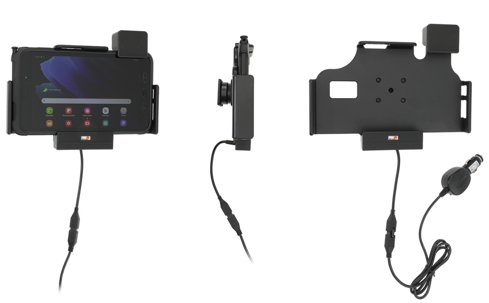 Brodit Holder med fjederlås, Samsung Galaxy Tab Active 2 SM-T390/SM-T395/3 SM-T570/SM-T575/5 SM-X300/SM-X306B