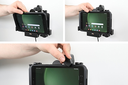 Brodit Holder med fjederlås, Samsung Galaxy Tab Active 3 SM-T570/SM-T575/5 SM-X300/SM-X306B