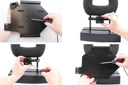 Brodit Holder med fjederlås, Apple iPad Air 11 (A2902, A2903, A2904)/Air 11 2025 M3 (A3266, A3267, A2370)/Air 4th Gen (A2072, A2316, A2324, A2325)/Air 5th Gen (A2588, A2589, A2591)/Pro 11 2018 (A1980, A2013, A1934, A1979)/Pro 11 2020 2nd Generation  (A206