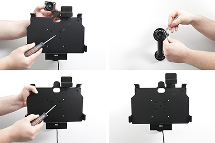 Brodit Holder med fjederlås, Samsung Galaxy Tab Active 4 Pro SM-T630/SM-T636 