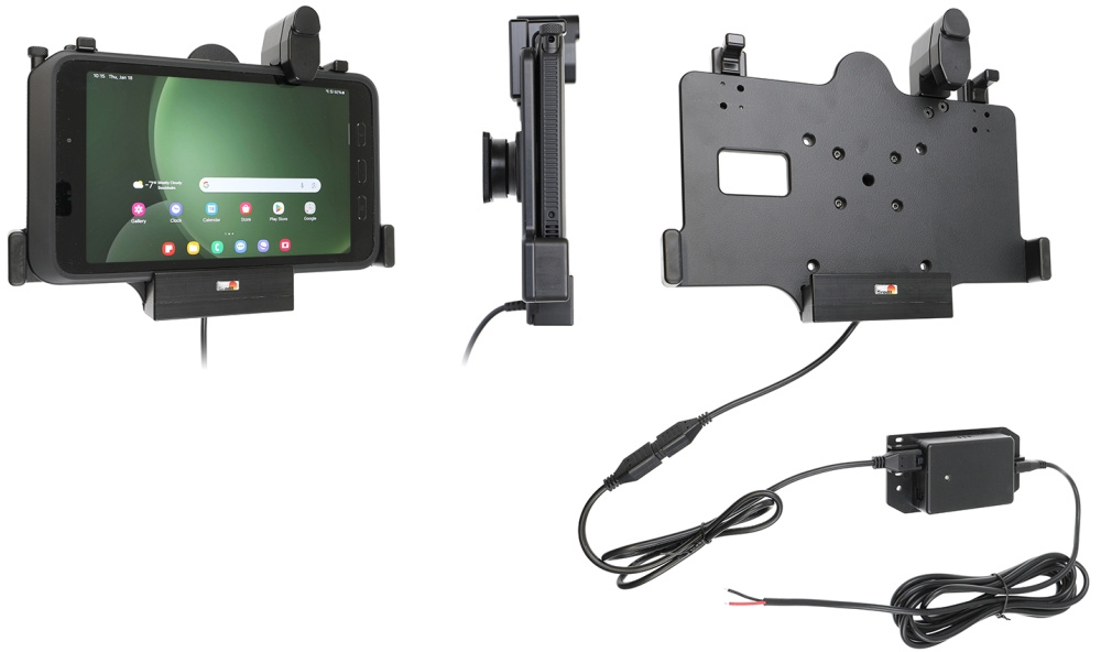 Brodit Holder med fjederlås, Samsung Galaxy Tab Active 3 SM-T570/SM-T575/5 SM-X300/SM-X306B