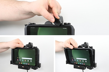 Brodit Holder med fjederlås, Samsung Galaxy Tab Active 3 SM-T570/SM-T575/5 SM-X300/SM-X306B