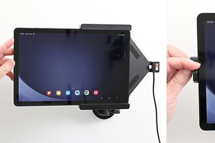 Brodit Holder med fjeder-lås, Samsung Galaxy Tab A9+ 11 SM-X210/SM-X215 LTE/SM-X216 5G 