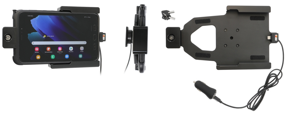 Brodit Holder med nøglelås, Samsung Galaxy Tab Active 2 SM-T390/SM-T395/3 SM-T570/SM-T575