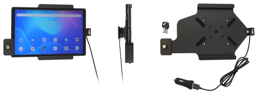 Brodit Holder med nøglelås, Lenovo Tab K10 TB-X6C6F 