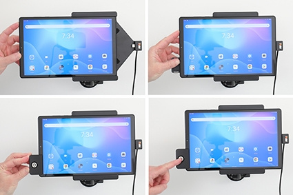 Brodit Holder med nøglelås, Lenovo Tab K10 TB-X6C6F 