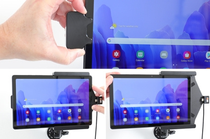 Brodit Holder med fjederlås, Samsung Galaxy Tab A7 10.4 (2020) SM-T500/SM-T505 